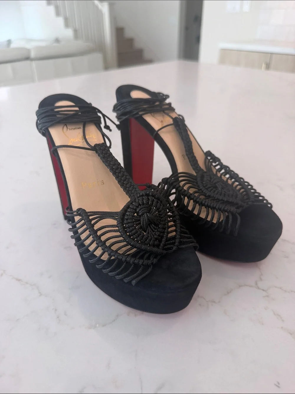 NWOT Christian Louboutin Janis Alta Platform Espadrilles